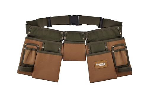 JACKSON PALMER Professional Tool Belt (Tan & Green)