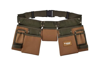 JACKSON PALMER Professional Tool Belt (Tan & Green)