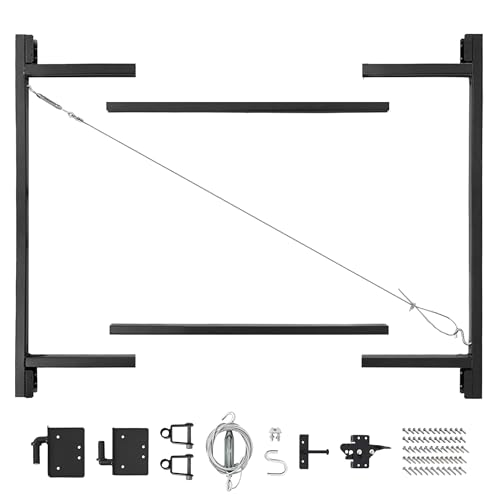 Adjust-A-Gate Steel Frame Gate Building Kit, 36"-60 Inch Wide Opening (2 Pack) - size: 36"-60" wide openings, 5'-6' high