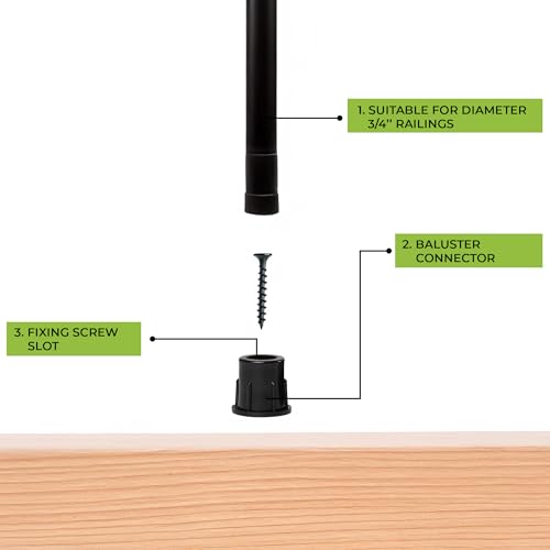 Fence & Deck Rite Baluster Connectors for 3/4" Metal Balusters 50 Pack