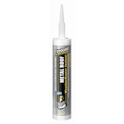 Titebond WeatherMaster Metal Roof Sealant, Blue – Premium Polymer Caulk for Aluminum, Copper, Galvanized Steel & Coated Metals, UV-Resistant – 62221, 9.5 Oz. Cartridge - size: 9.5 Oz., style: 62221, Blue