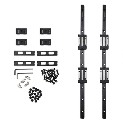 HGR15 500mm Linear Guide kit,2pcs 500mm hgr15 Linear Rail with 4pcs HGH15CA Carriage Block and HG15 end Stop Block - size: 500mm, style: HGR15