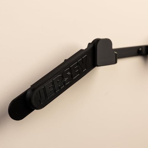 Wall Mount Display | Damage-Free Hanger for Sports Jerseys - color: Black