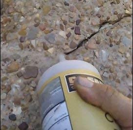 Stained Concrete Crack Filler -Mocha Brown - 3 lb. (Single 32 oz. Bottle)