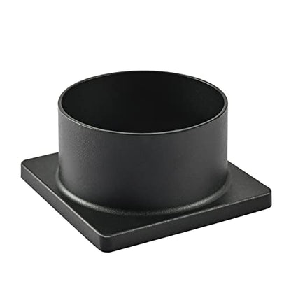 Pier Mount Base, Rustproof Thick Aluminum, for 3" Post Light, Black - color: Black, size: 1 pack