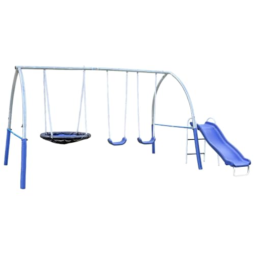 XDP Recreation SuperDisc Plus Safe-Arch Swing Set, Backyard Playground
