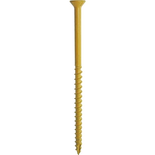 Grip-Rite PrimeGuard Plus Premium Deck Screws for Outdoor Projects - Bugle Head - T-25 Star Drive - Coarse Thread Wood Screws - 10 x 4-1 Lb Box - Tan - L4STT1 - color: Tan