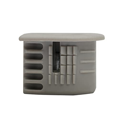 Titus 100 Pack System 6 Cam Connector for 19mm Panel, Drop-In, Cam Lock Nut Furniture Fastener, Non-Outrigger, Gray Finish - size: 100 Pack, style: Gray Finish