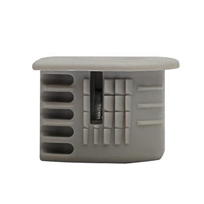 Titus 100 Pack System 6 Cam Connector for 19mm Panel, Drop-In, Cam Lock Nut Furniture Fastener, Non-Outrigger, Gray Finish - size: 100 Pack, style: Gray Finish