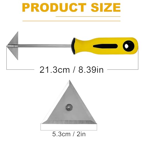 Stainless Steel Shave Hook with Rubber Handle