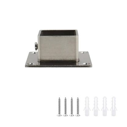Wealrit Square Post Bases Bracket Deck Flange Post Anchors 4PCS,1.18"x1.18" - style: 4 pcs 1.18" x 1.18"
