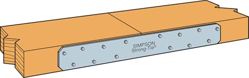 Simpson Strong-Tie Hardware Bracket HRS8 - Heavy Strap Tie, Strong Tie Brackets - 8 in, 50 Count