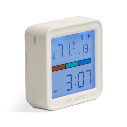 AcuRite (17017M) Smart Wi-Fi Indoor Comfort Meter for Temperature/Humidity - color: White