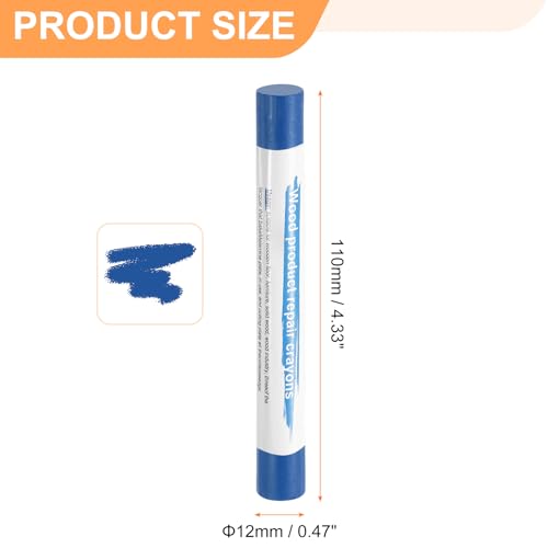 HARFINGTON 5pcs Wood Filler Sticks Wooden Wax Touch Up Furniture Repair Crayons for Scratch Hole Wood, Sapphire - color: Sapphire