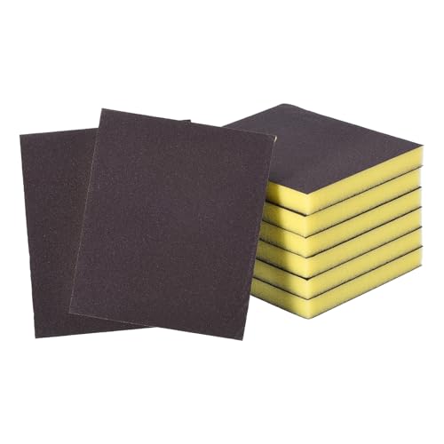 8Pcs 150Grit Double-Sided Sanding Sponges, Washable & Reusable - size: 150Grit