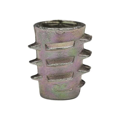 E-Z LOK Knife Thread Insert for Soft Wood, Hex Flush, 0.25-20, 100 ct - size: 1/4"-20 Internal Threads, 0.512"
