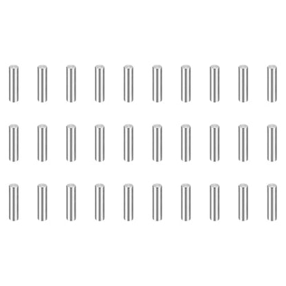HARFINGTON 50pcs Dowel Pins M1(1mm) x 4mm 304 Stainless Steel Cylindrical Shelf Support Peg Pin Rod Fasten Elements for Metal Devices Wood Furniture DIY Installation, Silver - size: M1 x 4mm