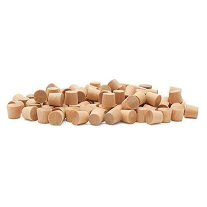 Wood Plugs for Furniture, 1/4 inch Maple Flat-Head Plug, Wooden Screw-Hole Plug Covers Pack of 250 by Woodpeckers - size: 1/4 inch