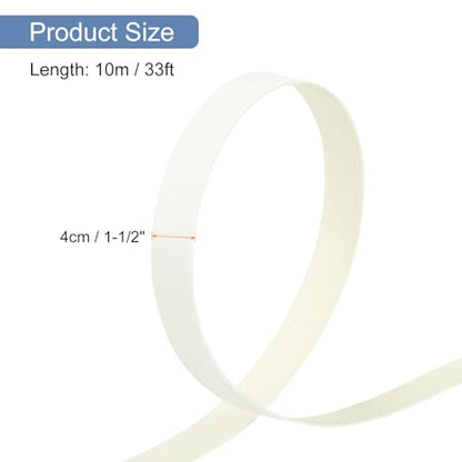 uxcell PVC Edge Banding 1 1/2 Inch x 33ft Self-Adhesive Veneer Trim - color: Warm White Plane, size: 1 1/2 inch x 33ft