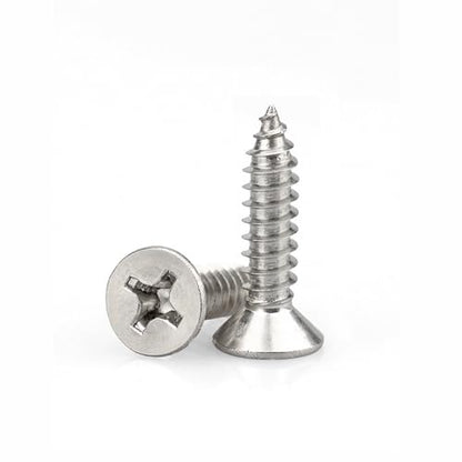 #4 x 1/2" 304 Stainless Steel Small Wood Screws, M3x12mm(200Pcs) - size: #4 x 1/2''-200pcs