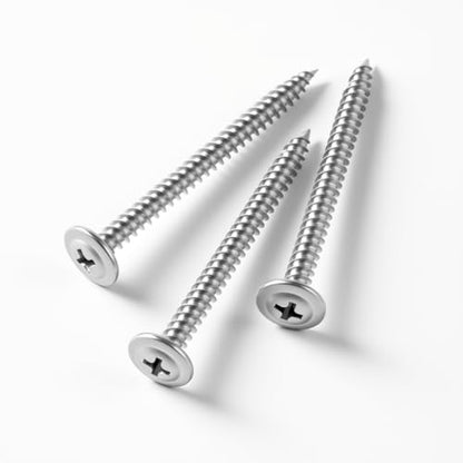 #8×2-1/2'' (80 Pack) Truss Head Wood Screws Quick Metal Self-Tapping Screws 410 Stainless Steel - size: #8×2-1/2''