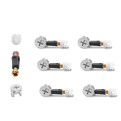 10 Set 32mm Cam Screw Cam Dowel, for Drawer Dresser - size: 32mm-10Pcs