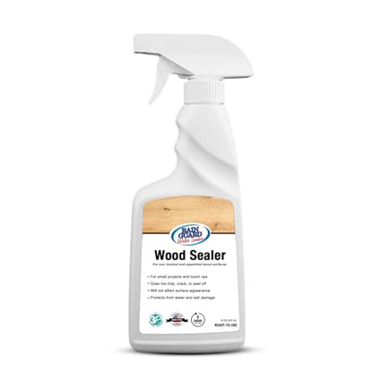 Rainguard Water Sealers Wood Sealer Spray, Penetrating Protection Against Water Damage, Rotting, and Stains, for All Wood Surfaces, Silane/Siloxane Waterproofer, Natural Finish, Ready to Use, 16 oz - size: 16 Fl Oz
