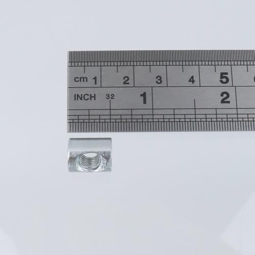 Wealrit M6 x 13mm Slotted Barrel Nuts Cross Dowel Nut 12 PCS -Silver - color: Silver