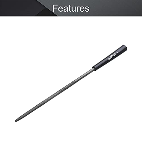 Utoolmart Jewelers Tool Plastic Handle Round Needle Files 10Pcs (5pcs, 140mm) - size: 5pcs, 140mm