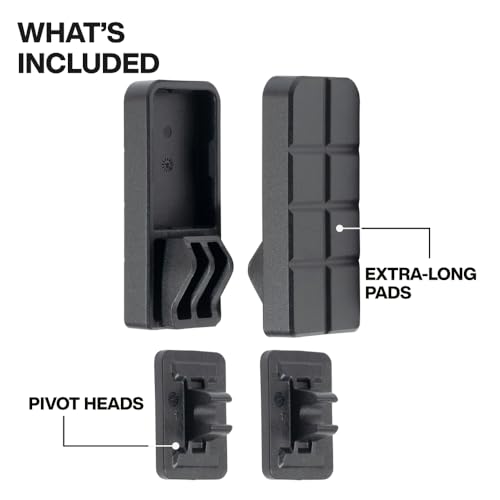 Klein Tools 47560 Speed-Klamp Long Pad and Pivot, 300-Pound, 2-Pack Replacements, Non-Marring Clamp Pads, Durable Grip Protection for Woodworking and Metal Projects - size: 300 lb Long Pad & Pivot