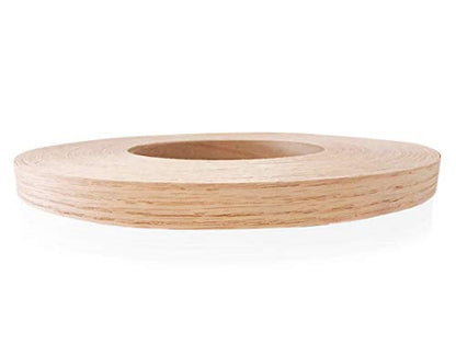 Edge Supply Red Oak 3/4 in x 250 ft Roll – Pre-Glued Iron On Wood Veneer Tape – Wood Veneer Edge Banding Tape with Hot Melt Adhesive, Smooth Sanded Finish Ideal for Furniture & DIY, Made in USA - color: Red Oak, size: 3/4 in x 250 ft