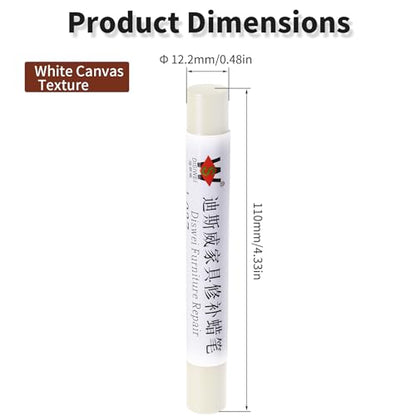 Wood Filler Sticks, White Canvas Texture, Scratch Repair Crayons - color: White Canvas Texture