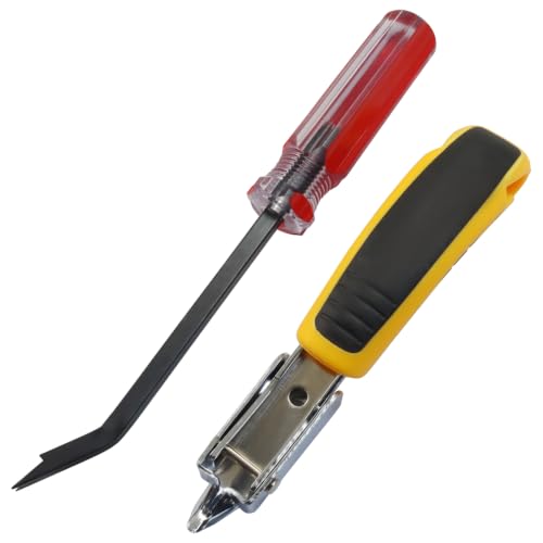 2 Pack Staple Remover, Heavy Duty, Red Handle - color: Red