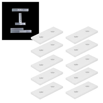 10pcs Aluminum Joining Plate 2 Hole 3030 Flat Bracket - size: 3030