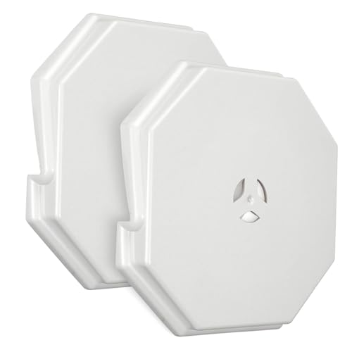 Vinyl Siding Mounting Block Kit Fits 1/2 Inch Lap, 4-10 Inch Siding, White - size: 2 Pack