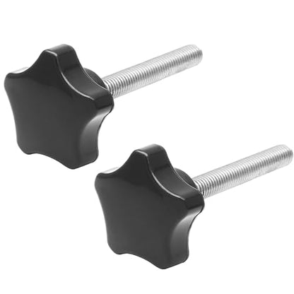 M8 x 50mm Thread Star Knobs, 2 Pieces - size: M8 x 50mm, style: Star Handle