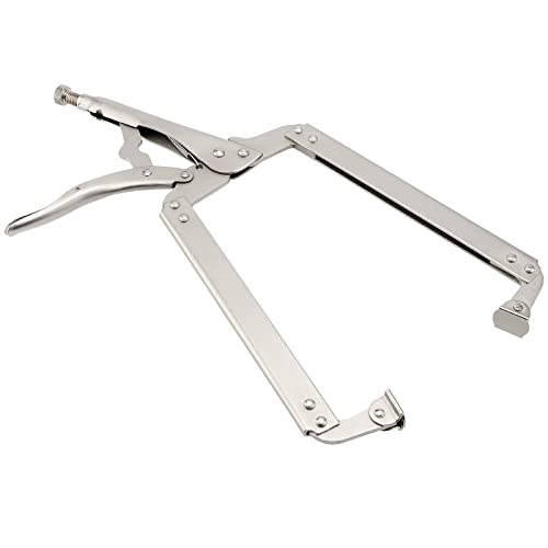 3 Packs 18 Inch Large C Clamp Locking Pliers with Swivel Pads, Heavy Duty Vice Grip Clamp Set, Adjustable Welding Clamps Tools for Woodworking Welding - size: 3PCS 18 Inch without Rubber Handle
