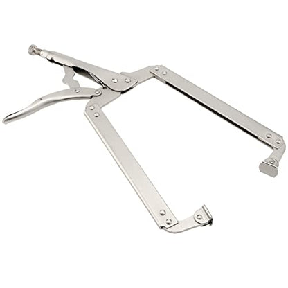 3 Packs 18 Inch Large C Clamp Locking Pliers with Swivel Pads, Heavy Duty Vice Grip Clamp Set, Adjustable Welding Clamps Tools for Woodworking Welding - size: 3PCS 18 Inch without Rubber Handle