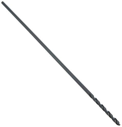 Irwin Tools 62112ZR Single Black Oxide High-Speed Steel Drill Bit, 3/16" x 12" - size: 3/16" x 12", style: 1pc