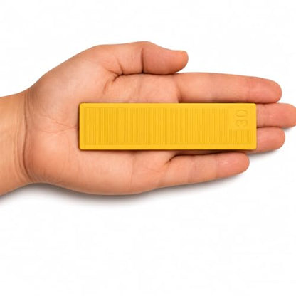 5/32" (4 mm) Plastic Glazing Blocks Glazing Frame Spacer Door Window Frame Packers - size: 5/32" (4mm) Yellow