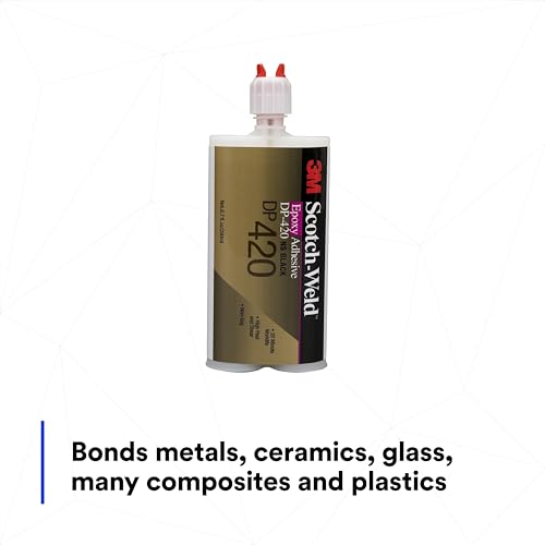 3M Scotch-Weld Epoxy Adhesive DP420, Black, 200 mL (6.76 fl oz) Duo-Pak - size: 200 ml