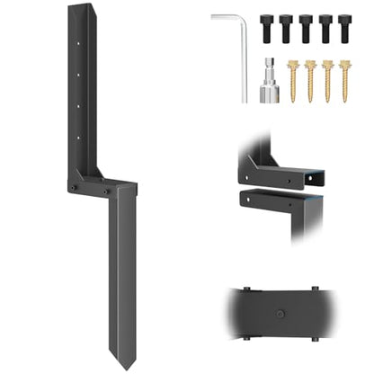 Fence Post Repair Kit 1 Pack, 8mm Double-Layer Post Anchor for Wood Posts