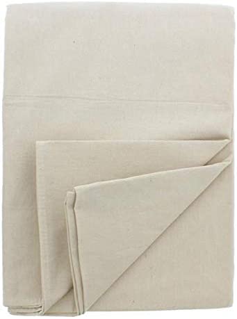 Canvas Drop Cloth for Painting (Size 4x12 Feet - Pack of 2) Painters Drop Cloth for Painting, Furniture, Curtains & Floor Protection - All Purpose Thick Canvas tarp with Double Stitched Edges - size: 4x12 Feet - Pack of 2