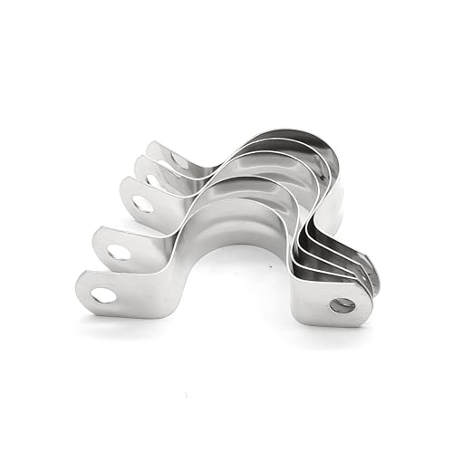 20Pcs 1 Inch Stainless Steel Conduit Clamps - size: 1 inch / 25 mm