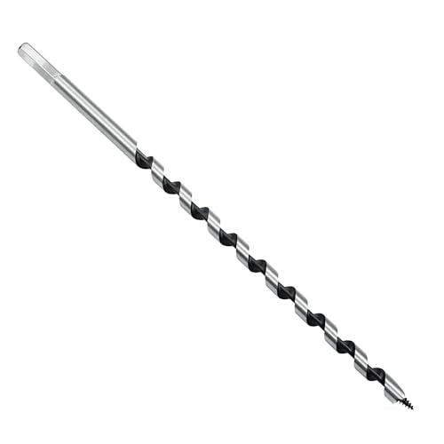 3/8 x 12 Inch Carbon Steel Long Wood Auger Drill Bit - size: 3/8" Diameter