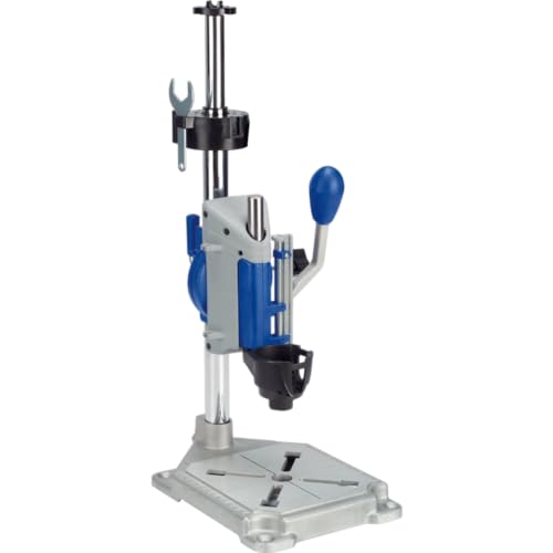 Dremel Drill Press Rotary Tool Workstation Stand (220-01) - size: Silver, style: Industrial