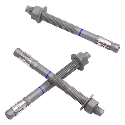5/8" x 8-1/2" Concrete Anchors (10 Pack), Wedge Anchors Bolts, Hot Dip Galvanized - size: 5/8"x8-1/2" (10 PCS)
