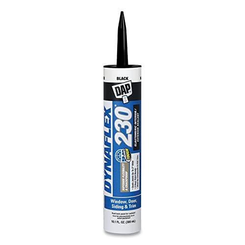 DAP Dynaflex 230 Premium Elastomeric Sealant, Black, 10.1 Oz (7079818280) - size: 10.1 oz.