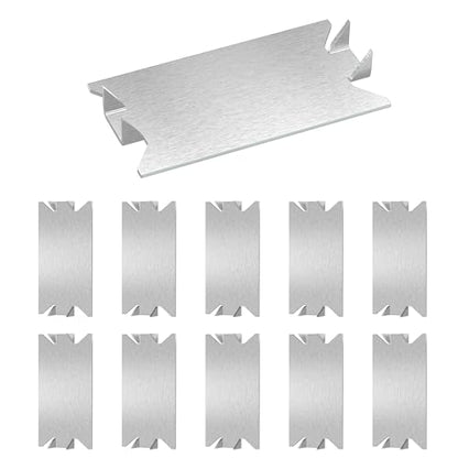ISPINNER 50pcs Nail Plates for Wood Studs, 1.5 x 2.75 Inch Nail Plate with Sharp Pointed Prongs, Anti-Nail Protection Plate Shield 1-1/2" x 2-3/4"