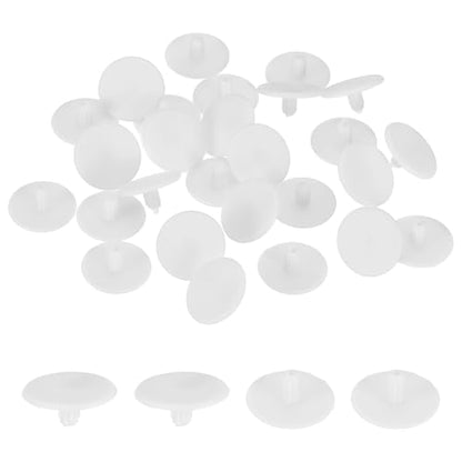 uxcell 300Pcs 3x13mm Plastic Hole Plugs, Round Screw Cap Cover, Panel Drill Hole Plugs for Furniture Cabinet Cupboard Shelves Fencing Post Pipe Insert End Caps, White - color: White, size: 3x13mm
